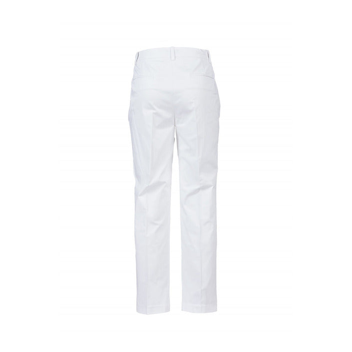 Pinko Pantaloni Donna Bianco Zip e Bottone Tasche Anteriori e Posteriori 97% Cotone 3% Elastan Primavera/Estate B_44905