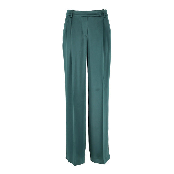 Pinko Pantaloni Donna Verde Zip e Bottone Tasche Anteriori 91% Acetato 9% Poliestere Primavera/Estate B_44791