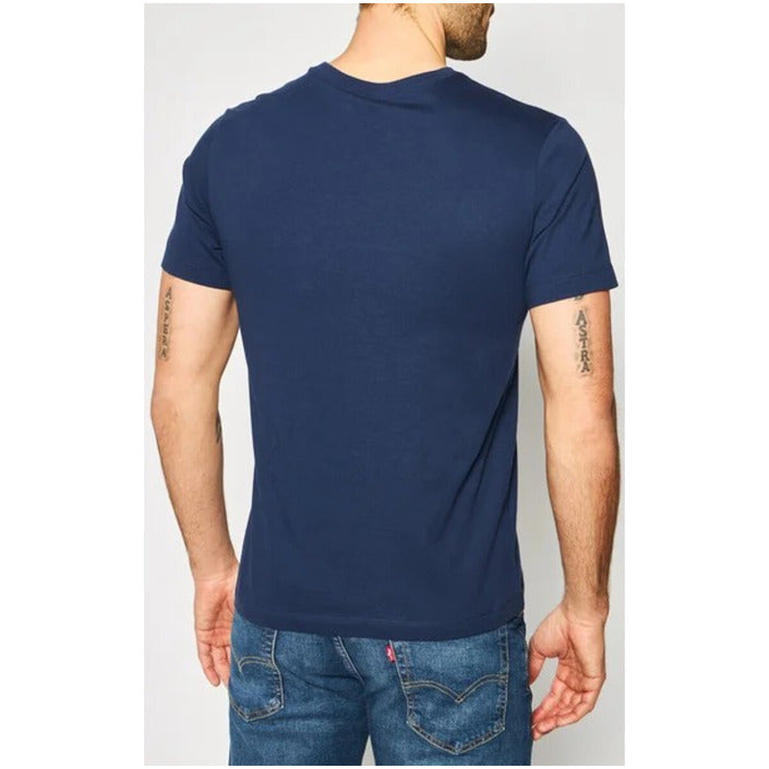 Nike T-Shirt Uomo Blu Stampa Manica Corta Scollo Tondo 100% Cotone Primavera/Estate AR4997