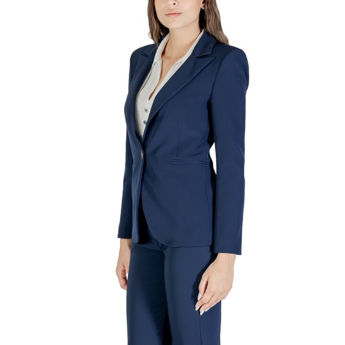 Rinascimento Giacca Donna Blu Bottone Maniche Lunghe 90% Poliestere 10% Elastan Autunno/Inverno CFC0125439003