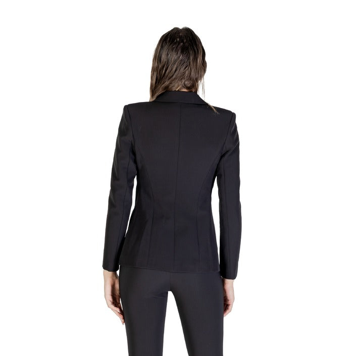 Rinascimento Giacca Donna Nero Bottoni Bavero Scollo V Maniche Lunghe 90% Poliestere 10% Elastan CFC0125441003