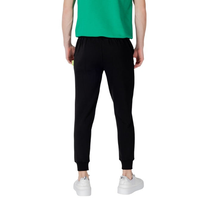 Pantaloni Sportivi Uomo Icon Neri Righe Cotone - Stile Casual