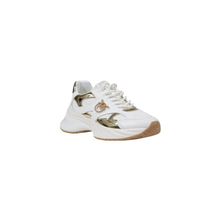 Pinko Sneakers Donna in Pelle 100% con Stampa Basse Suola Gomma Primavera/Estate SS0067E022