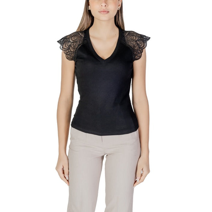 Morgan De Toi Blusa Donna Blu Scollo V 33% Viscosa 64% Poliestere 3% Elastan Primavera/Estate 251-DMEG
