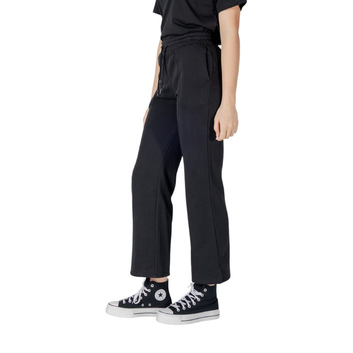 Pantaloni Sportivi Donna Converse Neri Cotone - Stile Casual