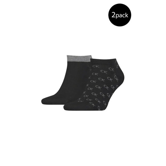 Calvin Klein Calze Uomo Nero Stampa 73% Cotone 26% Poliammide 1% Elastan Primavera/Estate 701218715