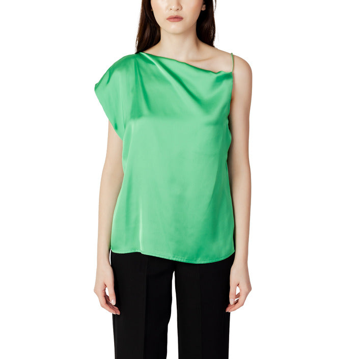 Hanny Deep Blusa Donna Verde Monocromo 100% Poliestere Primavera/Estate F707XBCA09