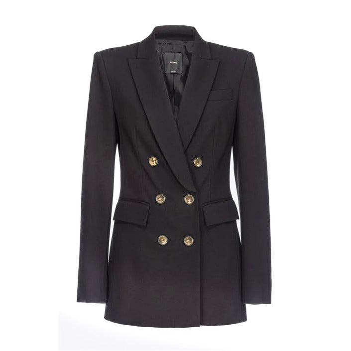 Pinko Giacca Donna Nero Bottoni Bavero Maniche Lunghe Tasca Singola 67% Viscosa 28% Poliammide 5% Elastan Autunno/Inverno V_28966