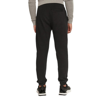 Pantaloni sportivi Uomo Calvin Klein Jeans Neri Cotone Organico Stampa - Sostenibile