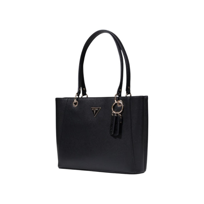 Guess Borsa Donna Nera in Poliuretano 100% a Mano con Cerniera Tasche Interne 25x30x9 cm HWZG96 72250