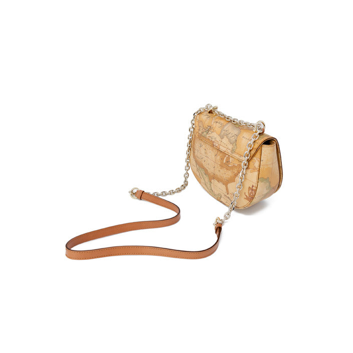 Alviero Martini Prima Classe Borsa Donna Beige con Stampa Geo in Pelle 40% Borsa a Tracolla C E049 6000