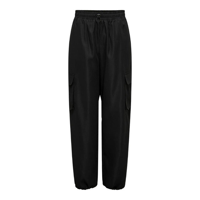 Only Pantaloni Donna Nero Monocromo 70% Cotone 30% Poliestere Primavera/Estate 15301004