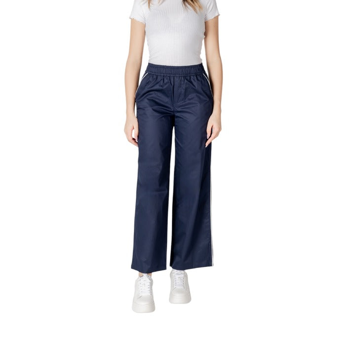Only Pantaloni Donna Blu Tasche Anteriori 100% Cotone Primavera/Estate 15344272