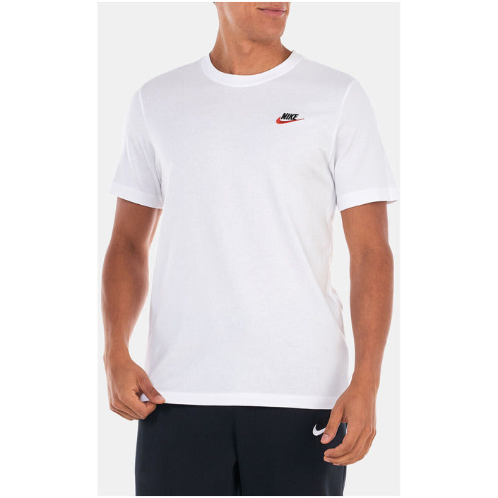 Nike T-Shirt Uomo Blu Stampa Manica Corta Scollo Tondo 100% Cotone Primavera/Estate AR4997
