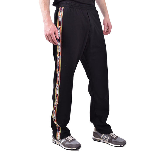 Dsquared Men's Black Cotton and Polyester Pants - Italian Luxury
