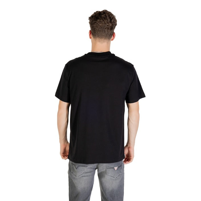 Karl Lagerfeld Jeans T-Shirt Uomo Nera Stampa Manica Corta Scollo Tondo 50% Cotone 50% Poliestere Primavera/Estate A3M17002