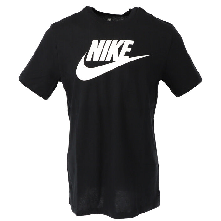 Nike T-Shirt Uomo Bianca Stampa Manica Corta Scollo Tondo 100% Cotone Primavera/Estate AR5004