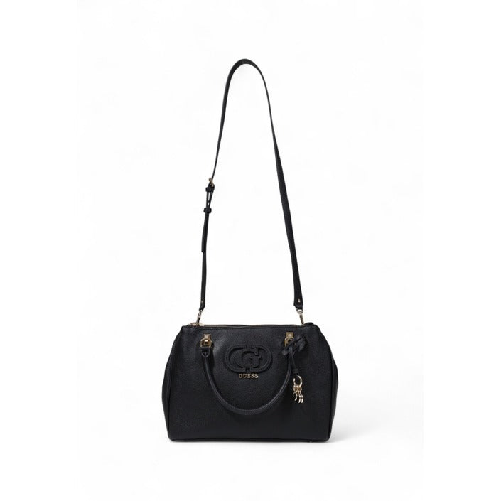 Guess Borsa Donna Nera in Poliuretano 100% con Cerniera 24x30x10 cm HWBG95 36060