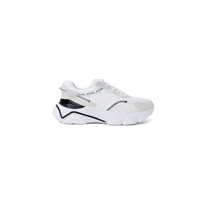 Guess Sneakers Donna Bianche in Poliestere 60% e Poliuretano 20% Basse Sportive Primavera/Estate FL7MICLEA12