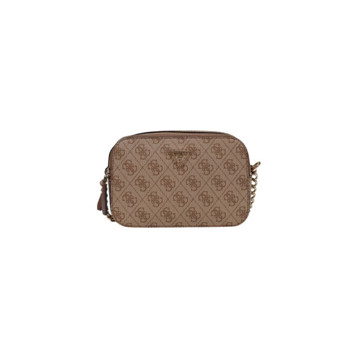 Guess Borsa Donna Marrone in Poliuretano 100% con Cerniera Tasche Interne 13x22x8 cm HWBG96 72140