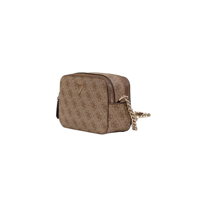 Guess Borsa Donna Marrone in Poliuretano 100% con Cerniera Tasche Interne 13x22x8 cm HWBG96 72140