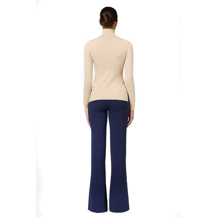 Elisabetta Franchi Maglia Donna Bianca in 76% Viscosa 24% Poliestere a Manica Lunga con Scollo Alto Autunno/Inverno V_31846