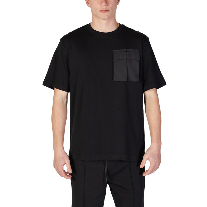 Antony Morato T-Shirt Uomo Bianca Monocromo Manica Corta Scollo Tondo 100% Cotone Primavera/Estate MMKS02465-FA100245