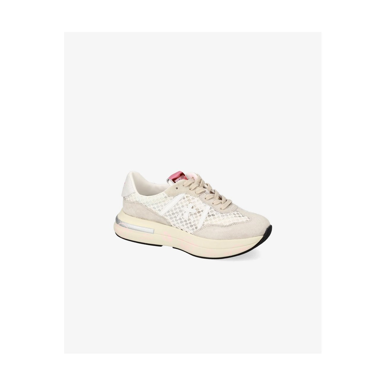 Premiata Sneakers Donna Beige con Lacci - Sneakers Pelle Basse Sportive