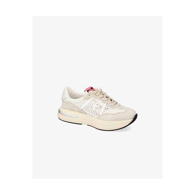 Premiata Sneakers Donna Beige con Lacci - Sneakers Pelle Basse Sportive