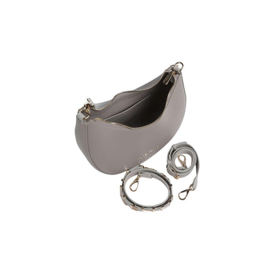 Valentino Bags Borsa Donna Grigia a Mano e Tracolla - Borsa Cerniera Tasca 29x24x10cm