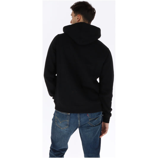 Felpa con cappuccio da uomo Dickies in morbido pile spazzolato, vestibilità regular con cordini regolabili, tasca frontale a marsupio ed etichetta con logo ricamata sul petto.