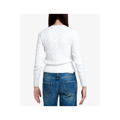 Polo Ralph Lauren Cardigan Donna Bianco con Bottoni Maniche Lunghe Scollo Tondo - Cardigan Cotone