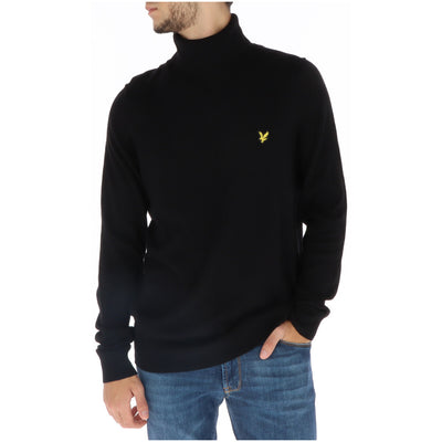 Lyle & Scott Maglia Uomo Grigio Collo Alto Manica Lunga Cotone Lana Merino Autunno Inverno KN2103VC