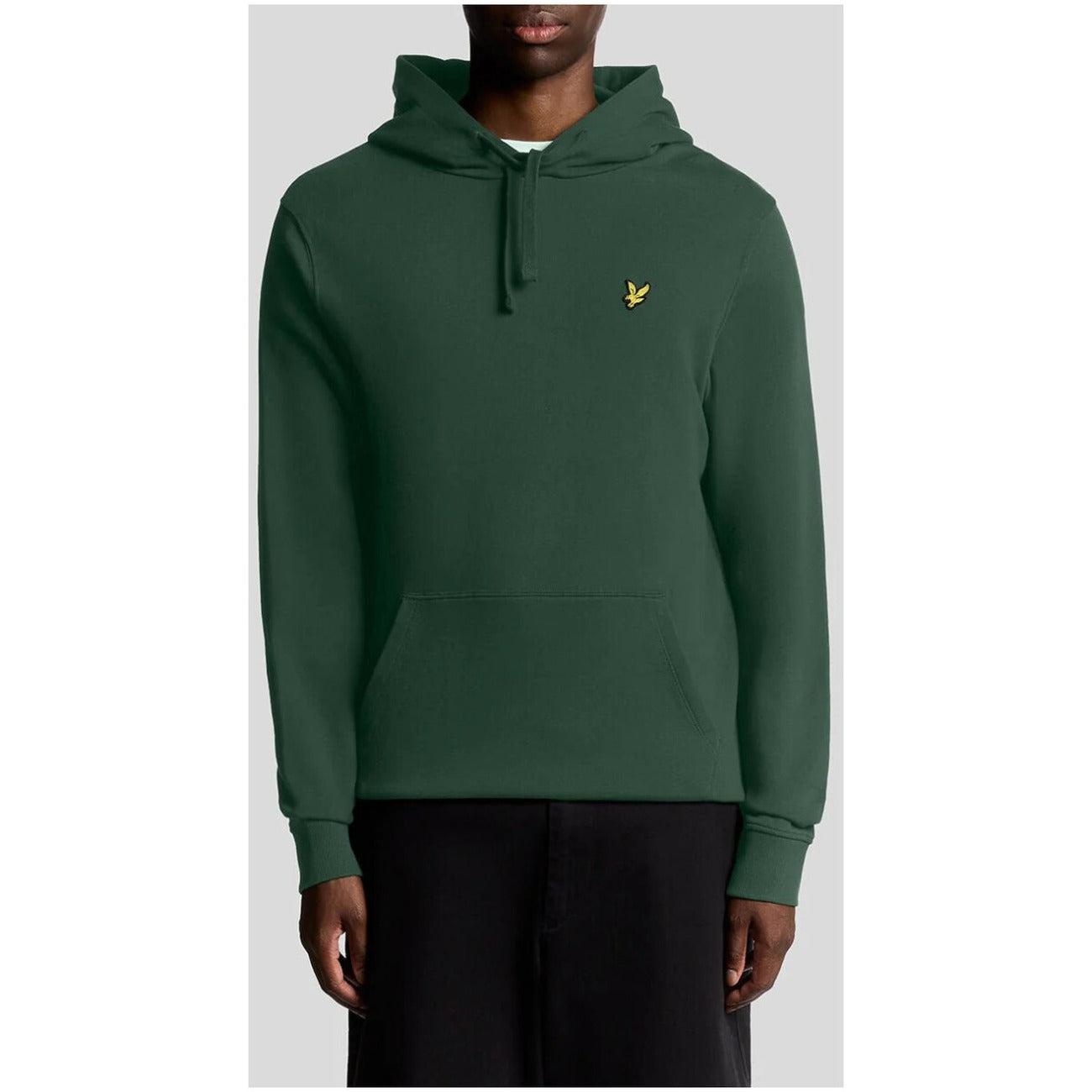 Lyle & Scott Felpa Uomo Verde con Cappuccio Maniche Lunghe Tasche Anteriori in Cotone 100% Autunno/Inverno ML416VOG