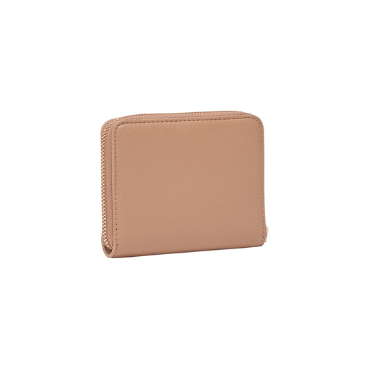 Portafoglio Liu Jo Better; Effetto Bottalato. Chiusura zip, scomparti interni multifunzione, dimensioni 12x2x10 cm. Accessorio donna ecosostenibile, compatto e raffinato. Vista posteriore 