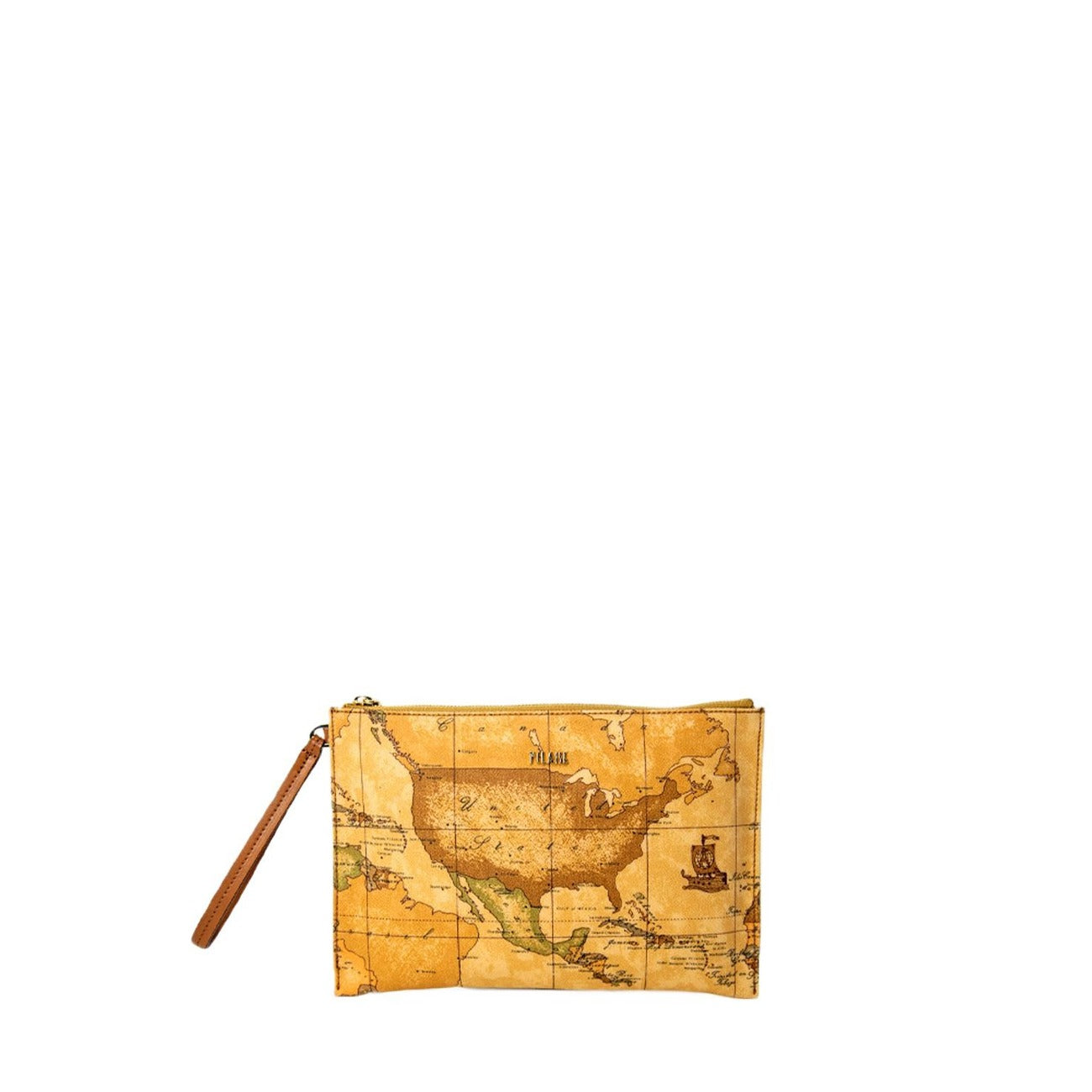 Alviero Martini Prima Classe Borsa Donna Beige con Cerniera - Borsa Cotone Ecopelle Poliestere Poliuretano