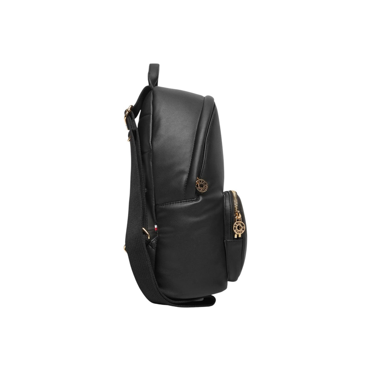 Tommy Hilfiger Zaino Donna Nero con Cerniera Tasche Anteriori Posteriori - Zaino Ecopelle 27x32x10cm