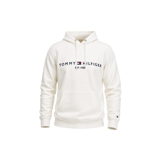 Felpa Tommy Hilfiger uomo con cappuccio e logo heritage. Felpa pesante in misto cotone con tasca a marsupio frontale, cappuccio con coulisse a contrasto e dettagli iconici del brand, abbigliamento uomo autunno inverno.