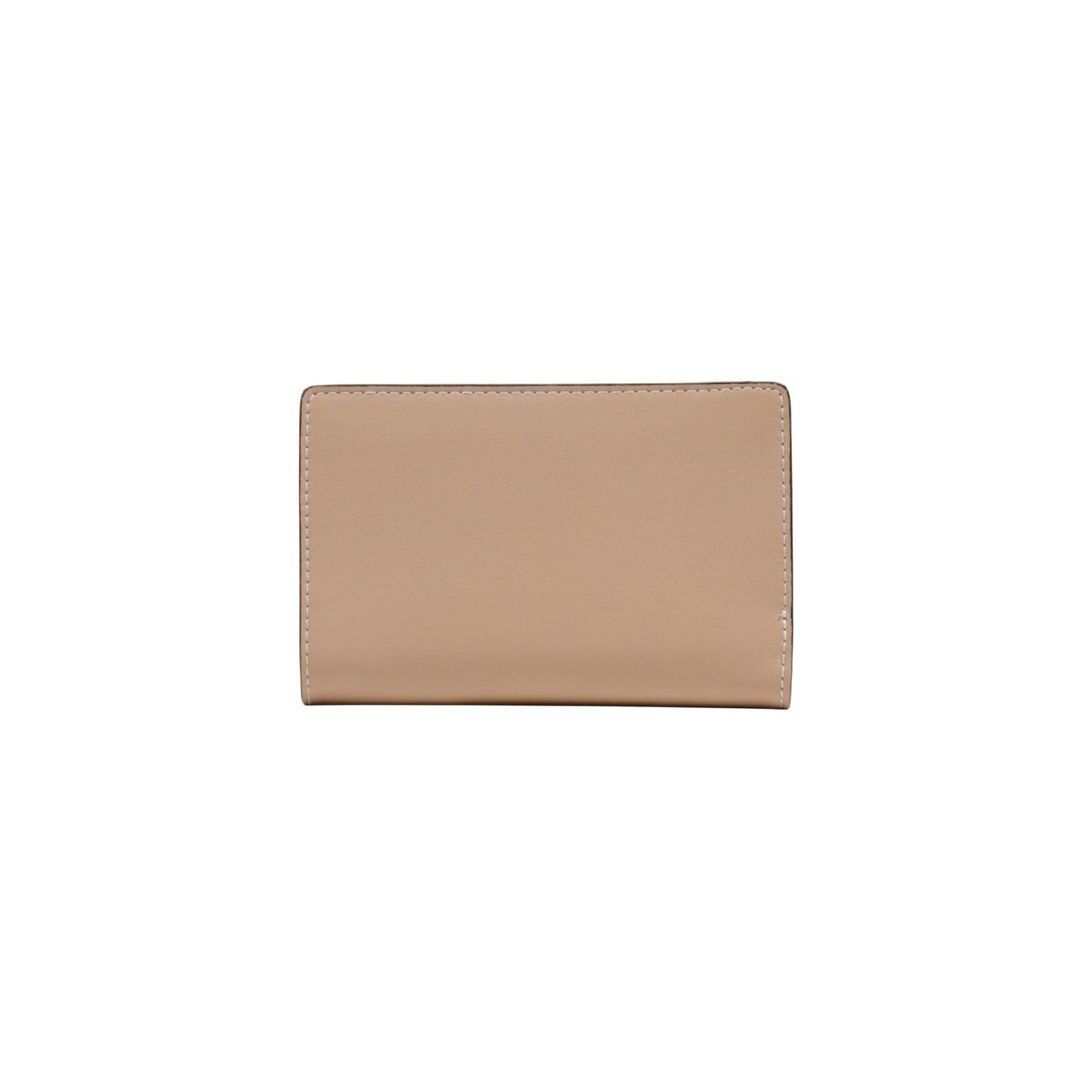 Liu Jo Trifold Wallet AA6172; stampa monogram, chiusura sicura, scomparti per banconote e carte. Stile iconico e massima capienza. Bianco e rosa. Vista posteriore 