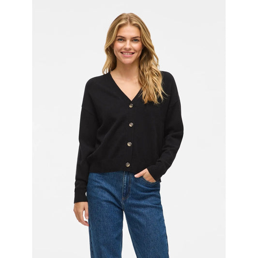 Cardigan donna Vila Clothes con scollo a V – Cardigan in maglia con bottoni tartarugati Vila 14107411.