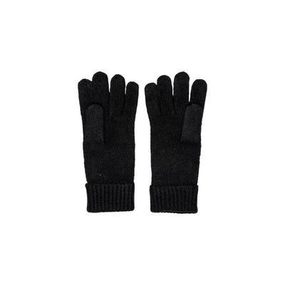 Pieces Guanti Donna Neri - Guanti Poliestere Acrilico Lana Elastan