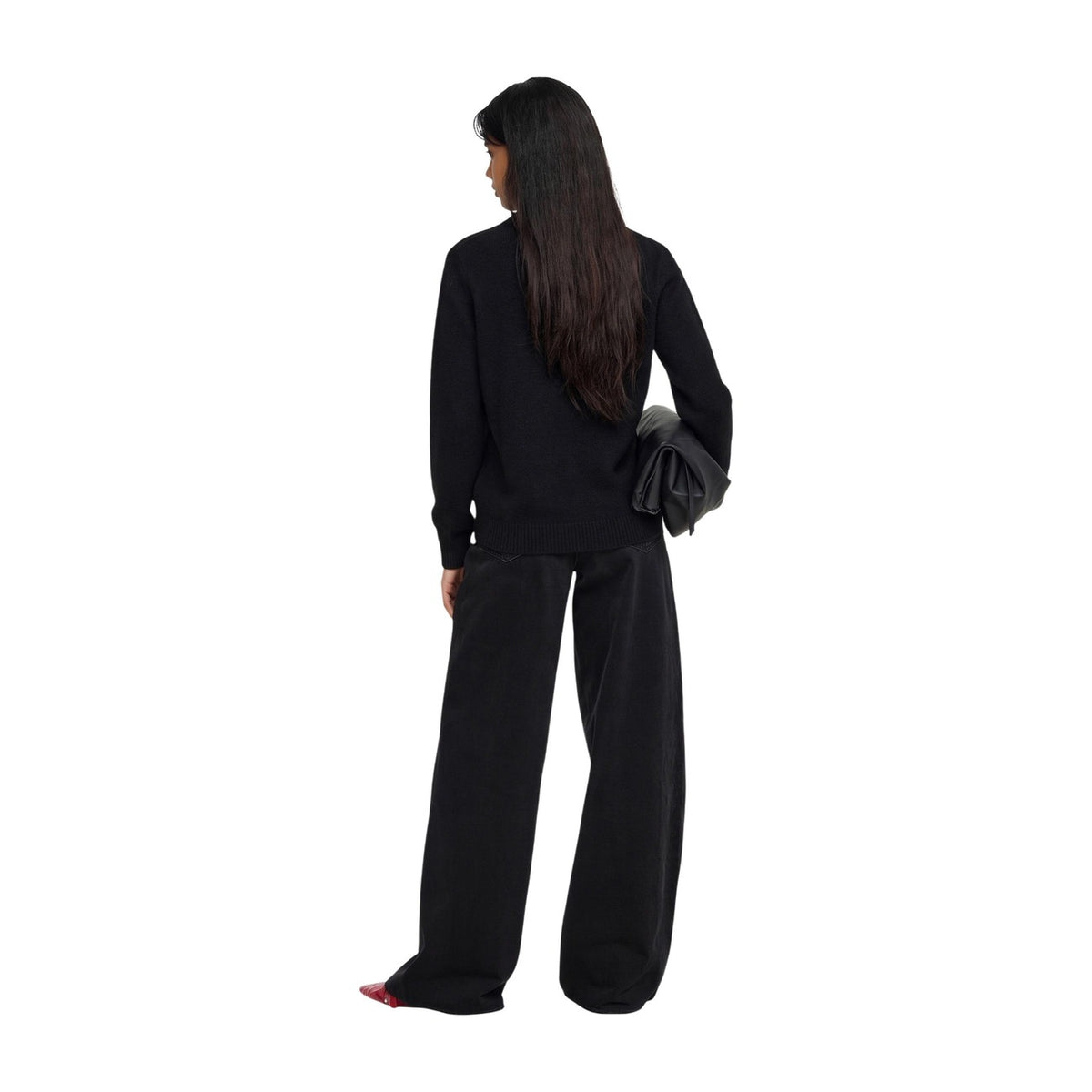 Pullover maglia donna Jacqueline De Yong – Maglione scollo a V con paillettes JDYMIA 15379783.
