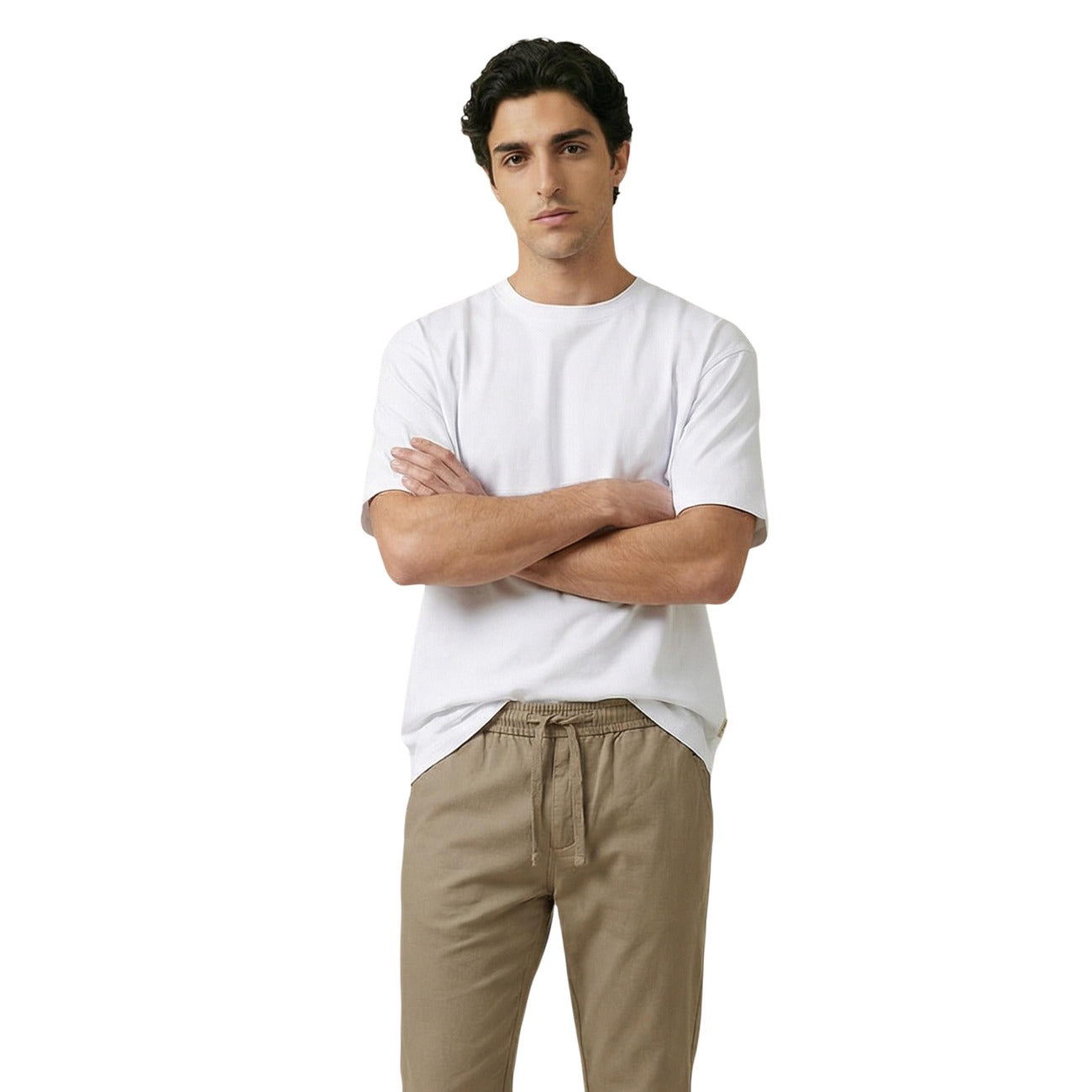 Gianni Lupo GL6010OD White Tee; 100% cotone, scollo tondo, maniche corte. La t-shirt bianca iconica e versatile della linea Primavera/Estate. Vista frontale 