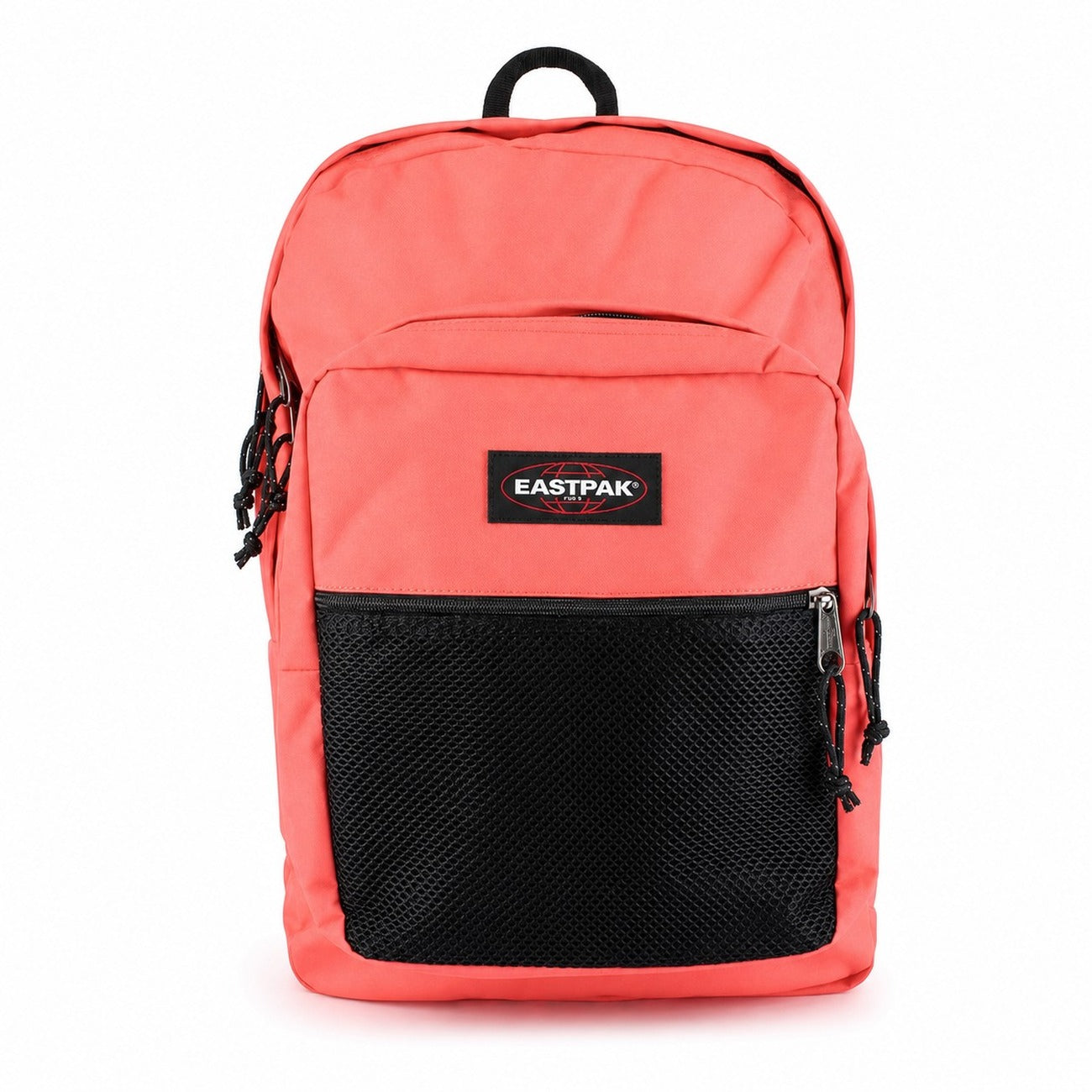 Zaino Eastpak Pinnacle Corallo; Dimensioni 42x32x25.5 cm. Doppio scomparto capiente in 100% poliammide. Tasca con organizer, tasca esterna in mesh, schienale e spallacci imbottiti antiscivolo.