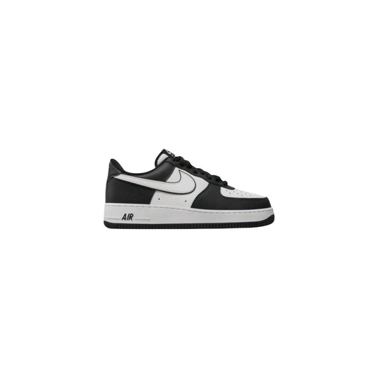 Sneakers Nike Air Force 1 bianche uomo DV0788. Scarpe sportive da uomo bianche bicolore in 100% pelle con logo Swoosh a contrasto, ammortizzazione AIR, punta traforata traspirante e suola in gomma 3 cm, scarpe casual streetwear 4 stagioni.