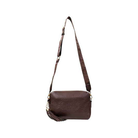 Liu Jo Borsa Donna Marrone in Poliuretano 100% a Tracolla con Cerniera 28x17x7 cm AF5124 E0161