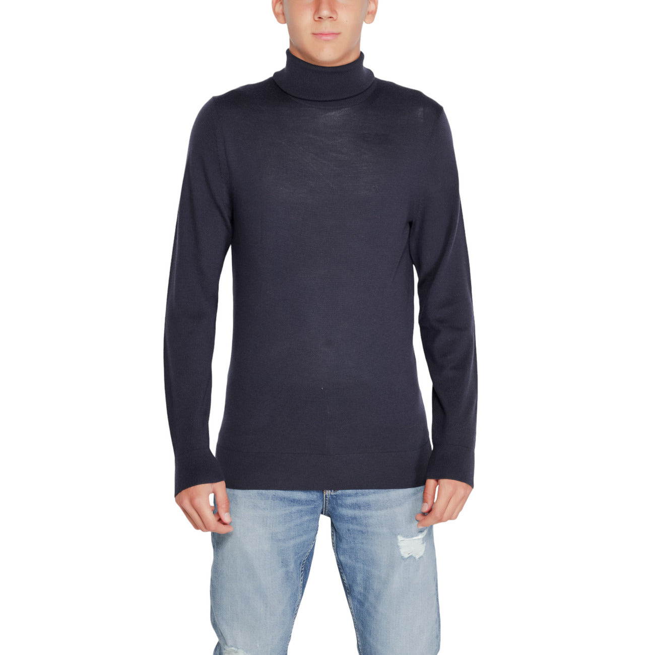 Calvin Klein Maglia Uomo Verde Collo Alto Manica Lunga Lana 100% Autunno Inverno K10K110420
