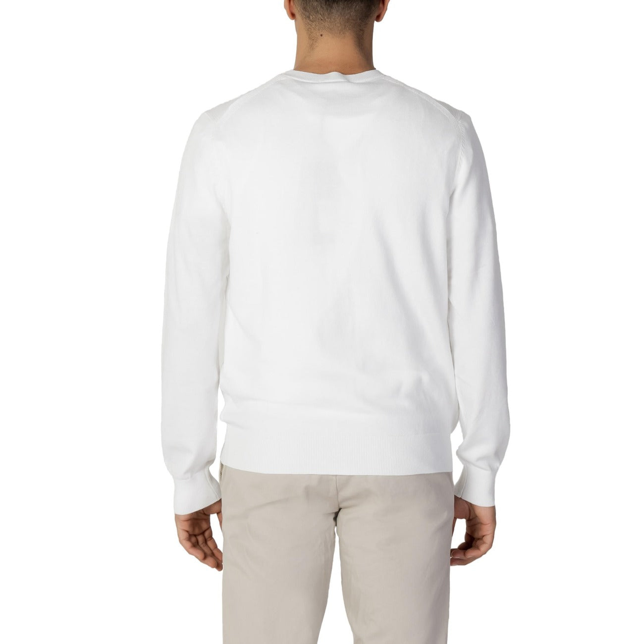 Diktat Maglia Uomo Bianco Collo Tondo Manica Lunga Cashmere Autunno Inverno DK37001