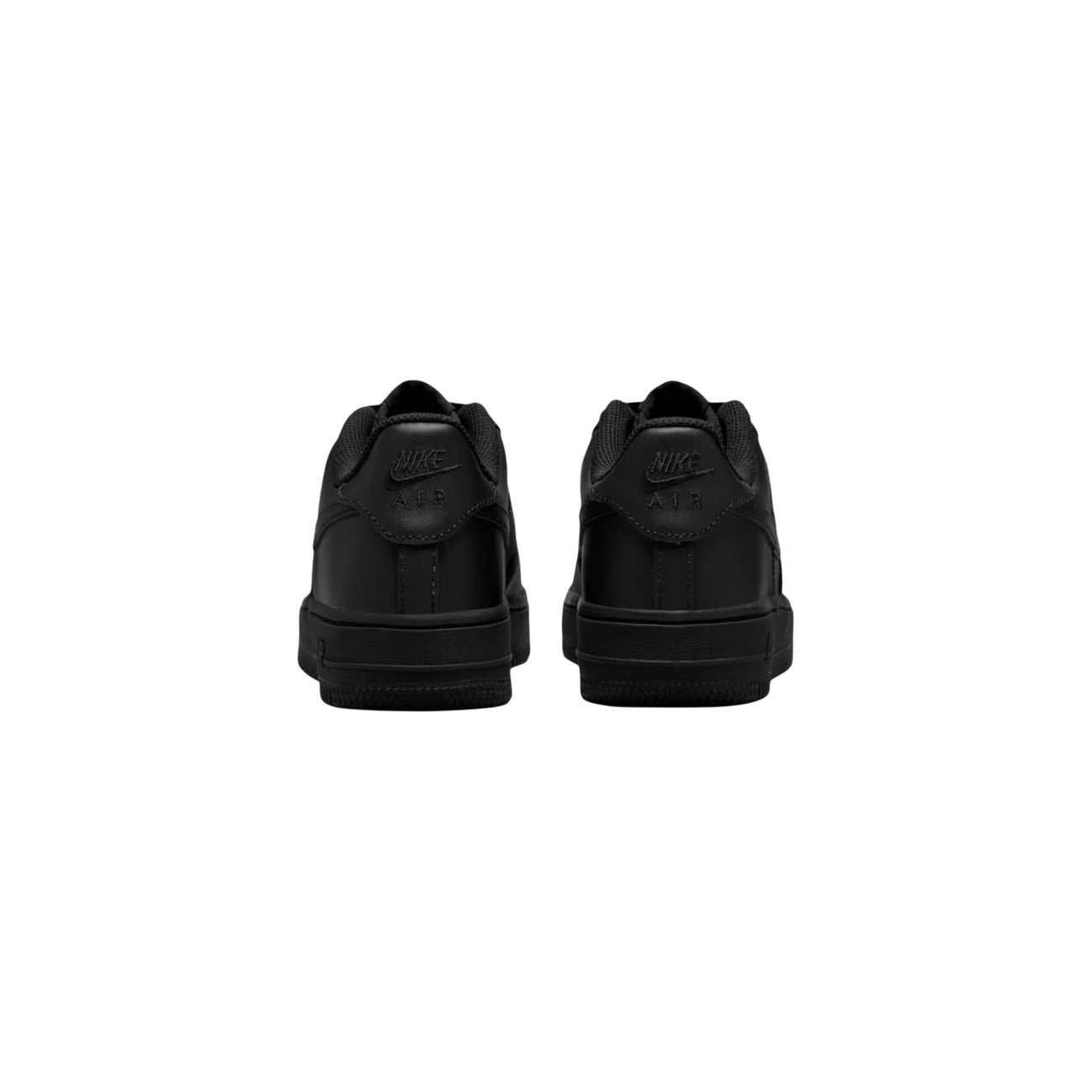 Sneakers Nike Air Force 1 nere unisex DH2920. Scarpe sportive nere in pelle tinta unita con silhouette classica low-top, avampiede traforato, suola in gomma 3 cm e allacciatura stringata, scarpe casual streetwear 4 stagioni.