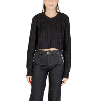 Only Maglia Donna Bordeaux Maniche Lunghe Scollo Tondo - Maglia Poliestere